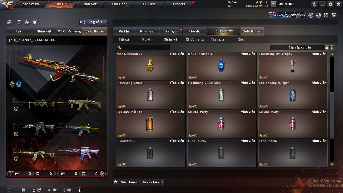 shop acc cf uy tin gia re